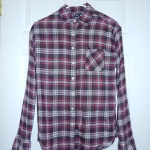 American Eagle -Cotton Plaid Buttondown